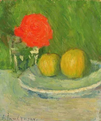Äpfel und eine Rose, 1905